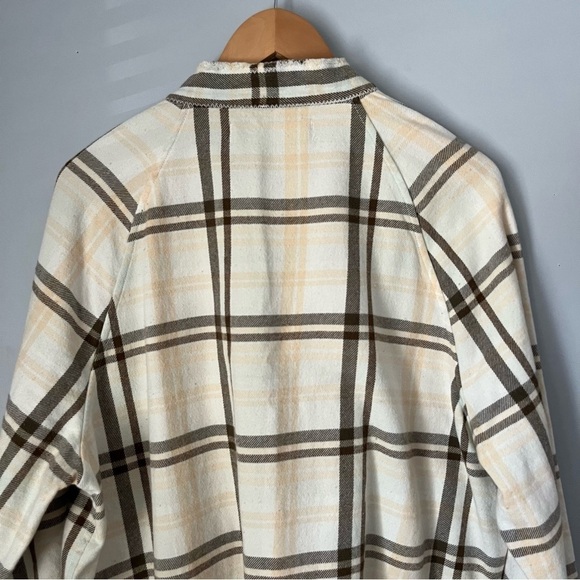 Free People We The Free Summer Daydream Ivory Combo Button Down Shirt Sz XS NWT - Picture 15 of 16